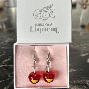 Red Cherry Drop Earrings